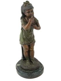 FRENCH PATINATED BRONZE SCULPTURE AFTER AUGUSTE MOREAU