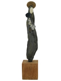 CARVED STONE MODERNIST SCULPTURE SIGNED