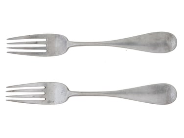 IMPERIAL RUSSIAN SILVER DINNER FORKS