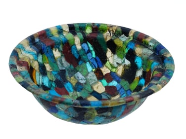 ANCIENT BYZANTINE MOSAIC GLASS BOWL