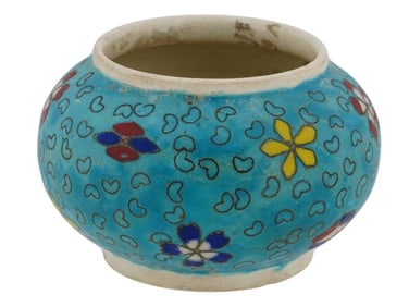 JAPANESE TOTAI CLOISONNE ENAMEL ON PORCELAIN JAR
