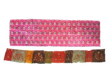 18TH CENTURY PERSIAN HAND EMBROIDERED TEXTILES