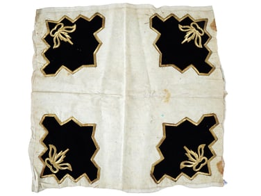 19TH CENTURY TURKISH HAND EMBROIDERED VELVET TEXTILE