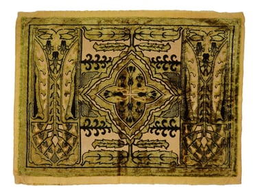 19TH CENTURY EUROPEAN HAND WOVEN VELVET TEXTILE