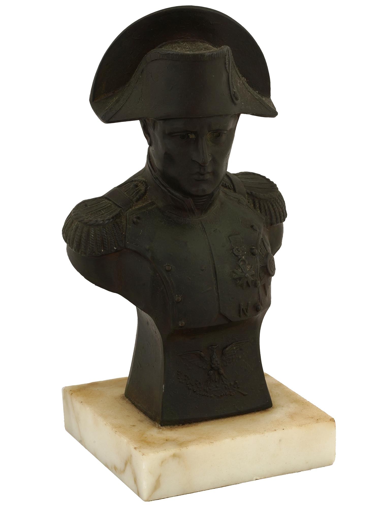 VINTAGE BRONZE BUST OF FRENCH EMPEROR NAPOLEON (1 of 6)
