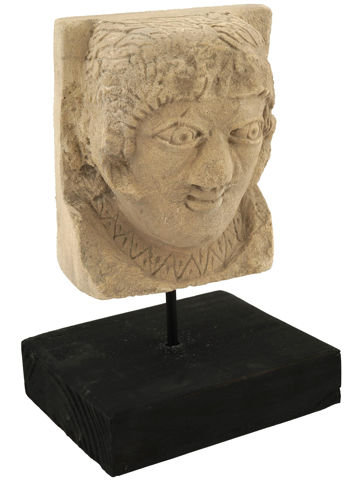 400 TO 700 AD ANCIENT BYZANTINE CARVED STONE HEAD (1 of 6)