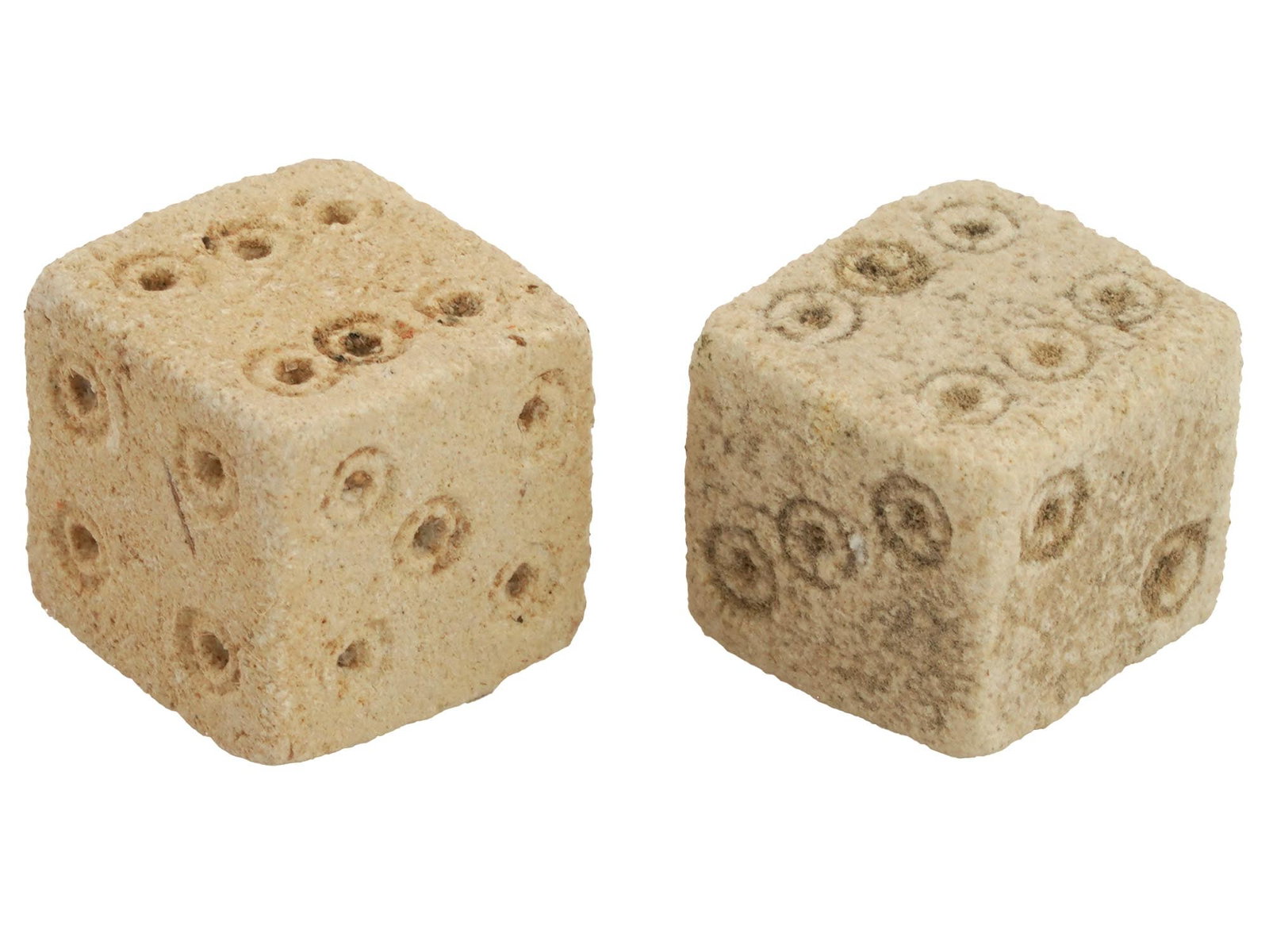 PAIR OF ANCIENT ROMAN STONE DICE (1 of 7)
