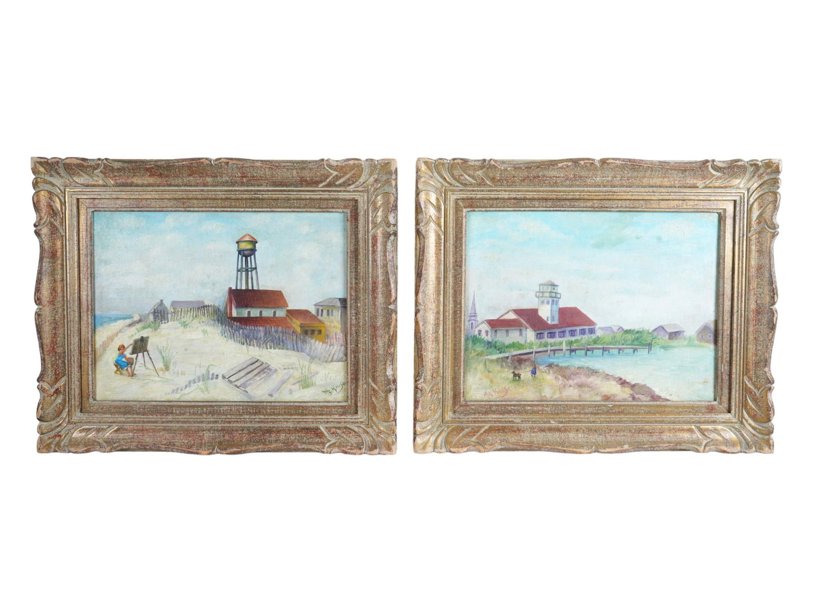 AMERICAN PAINTINGS BY ALEXANDER KRUSE FIRE ISLAND 3, 4 (1 of 8)