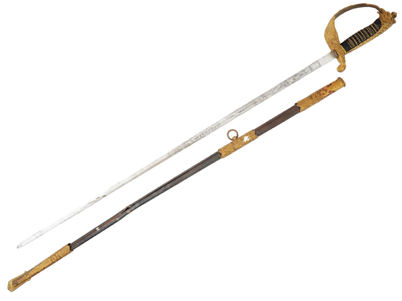 ITALIAN WWII MODEL 1923 AIR FORCE PILOT OFFICER SWORD (1 of 5)