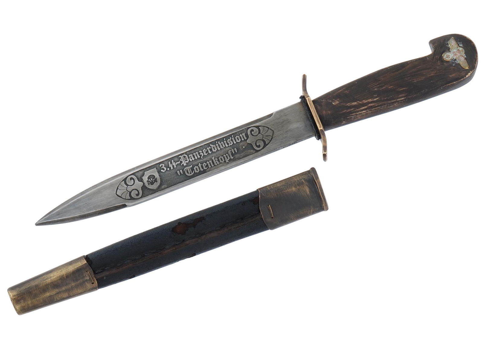 WWII TYPE GERMAN SS TOTENKOPF PRESENTATION BAYONET (1 of 5)