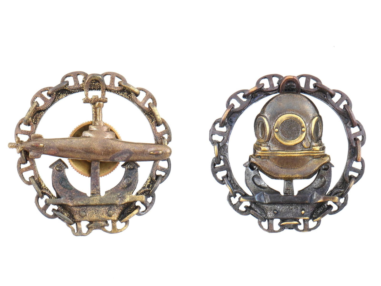 RUSSIAN IMPERIAL WWI TYPE DIVER AND SUBMARINER BADGES (1 of 3)