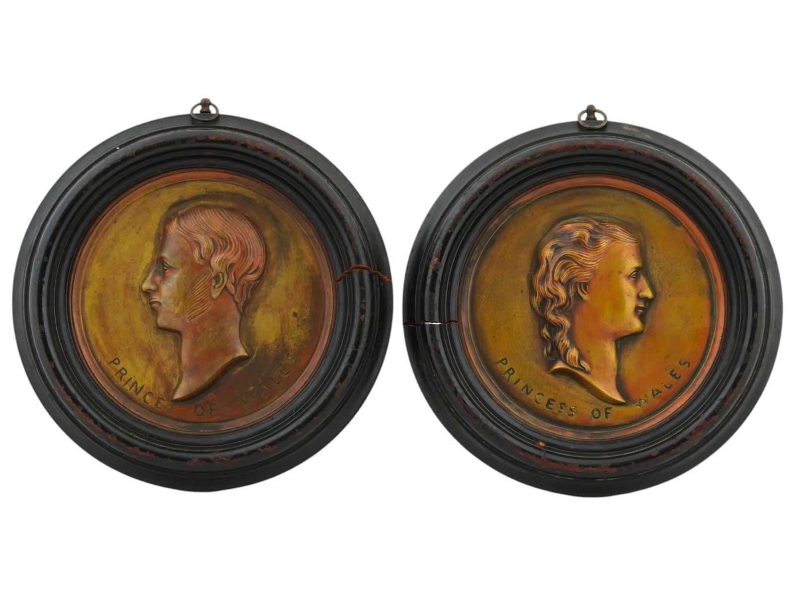 VICTORIAN WALL PLAQUES PRINCE AND PRINCESS OF WALES (1 of 5)