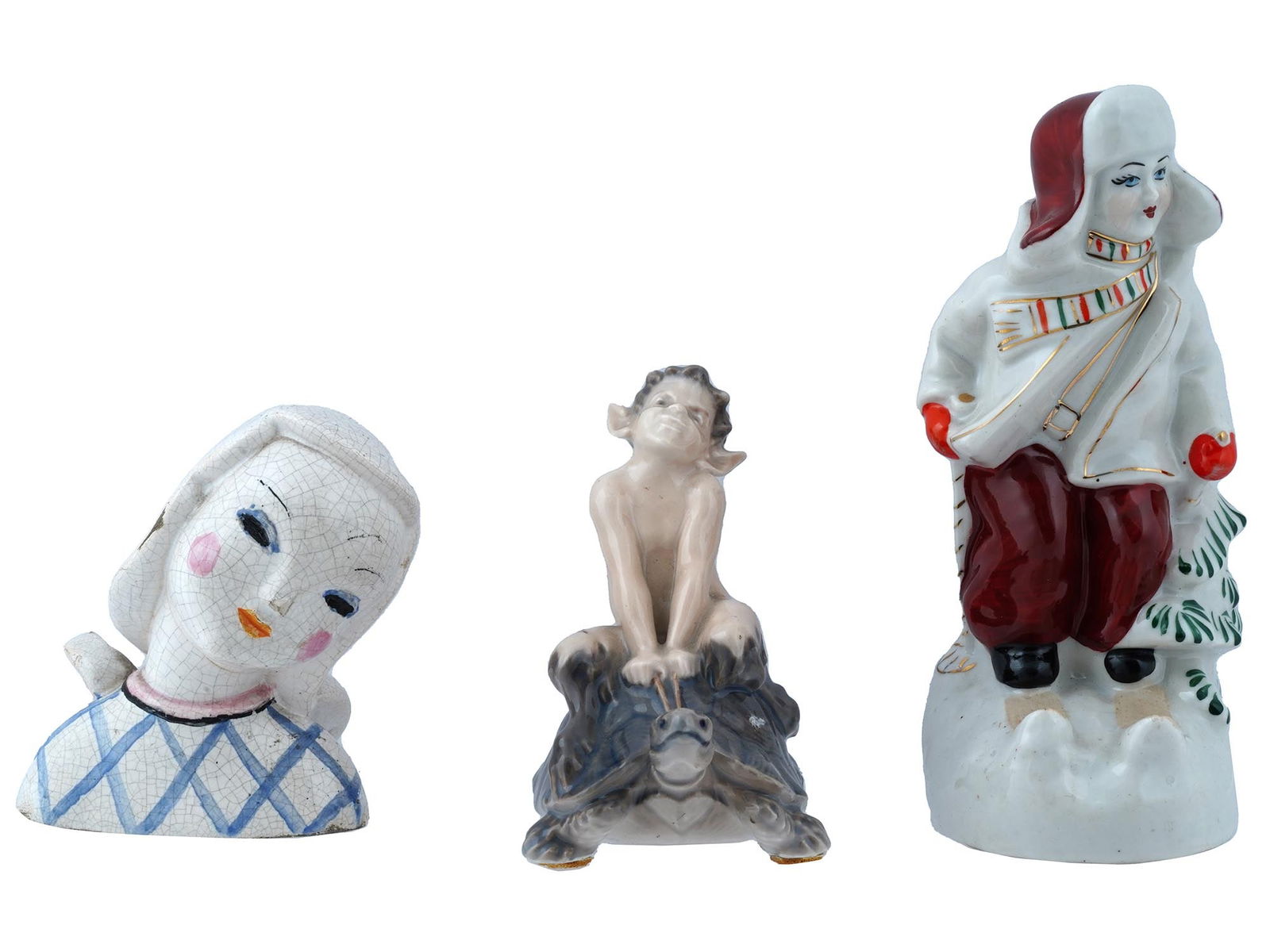 VINTAGE DANISH AND RUSSIAN PORCELAIN FIGURINES (1 of 12)