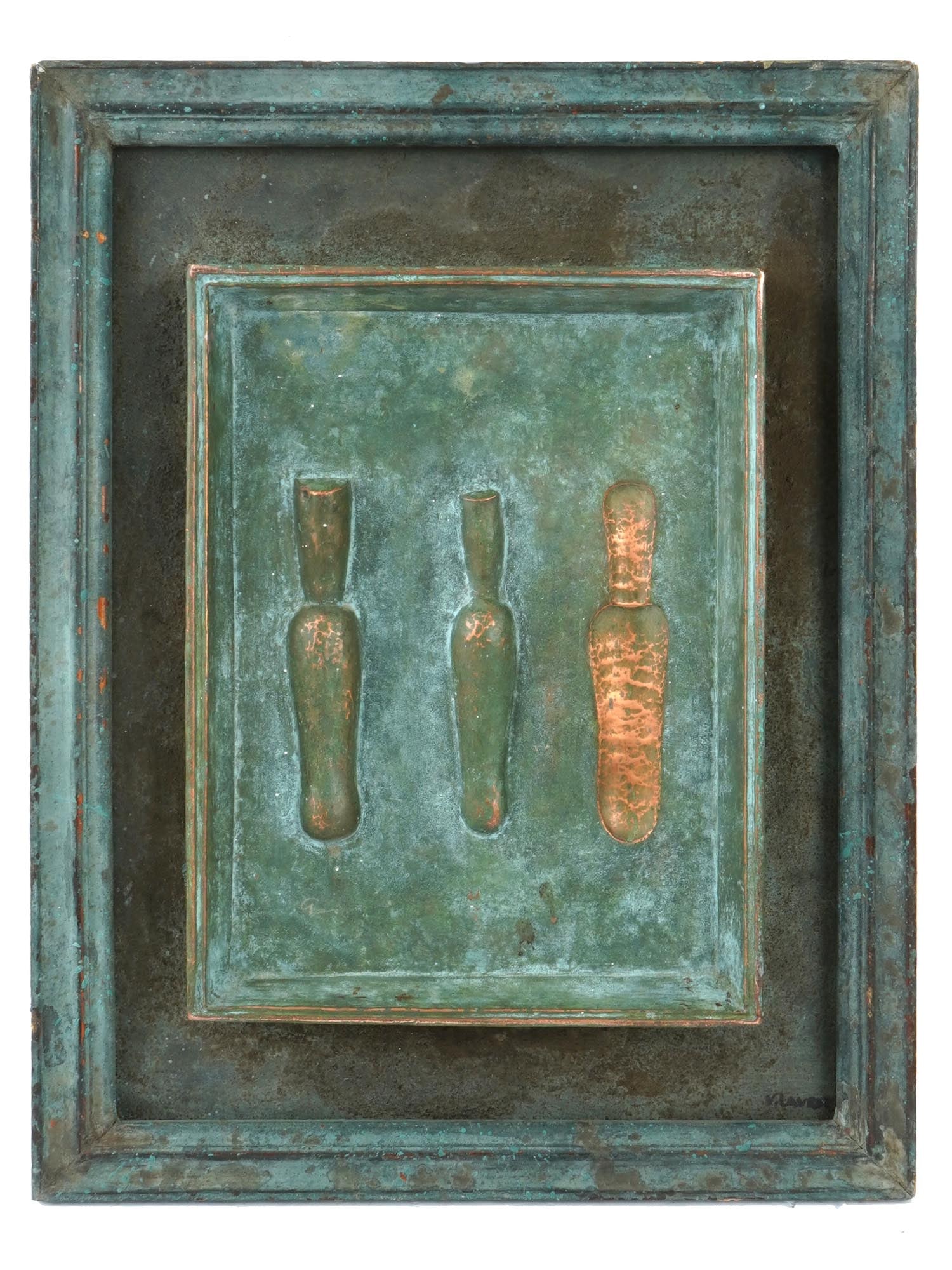 RUSSIAN ABSTRACT MIXED MEDIA ARTWORK BY V. LAVROV (1 of 5)