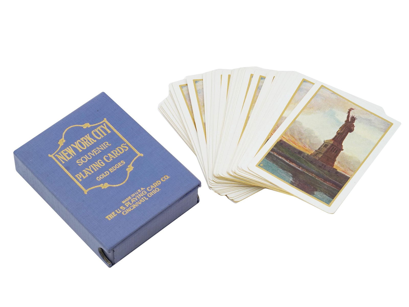 AMERICAN 1925 SET NYC SOUVENIR PLAYING CARDS IOB (1 of 9)