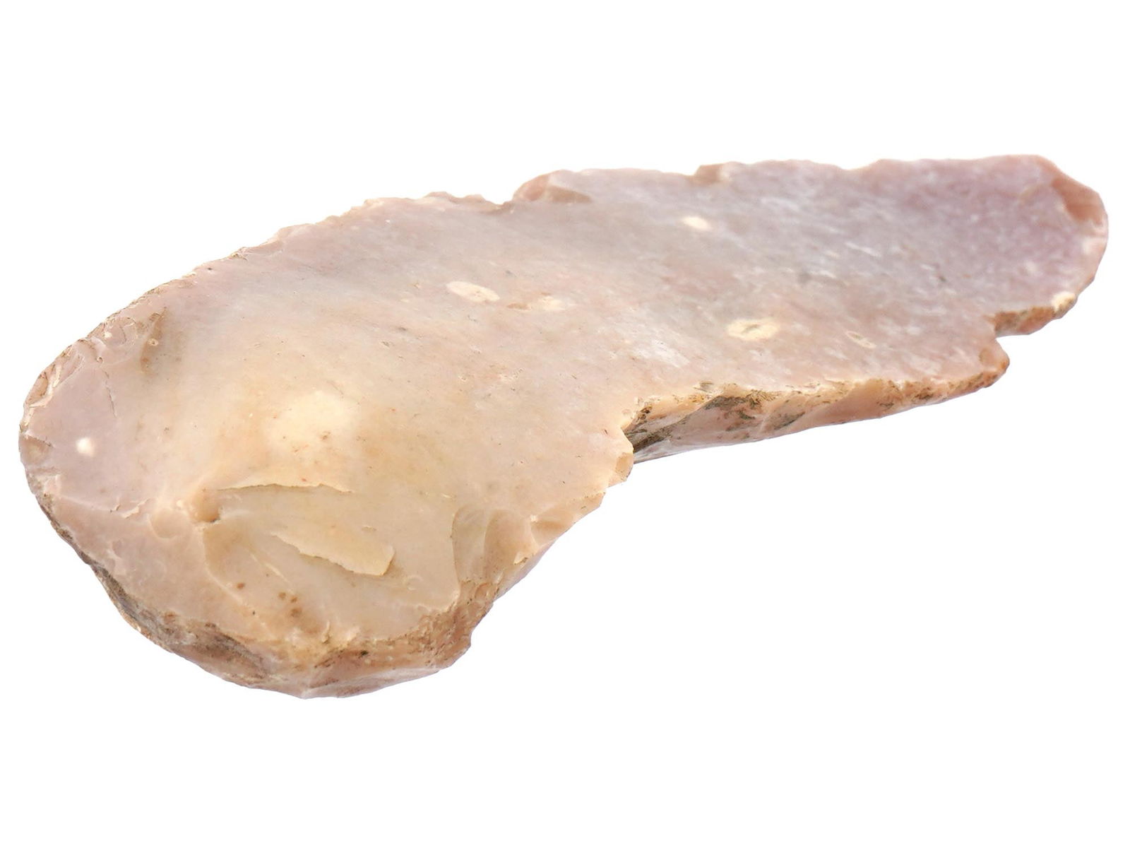 ANCIENT PREHISTORIC CARVED STONE EDGED WEAPON (1 of 5)