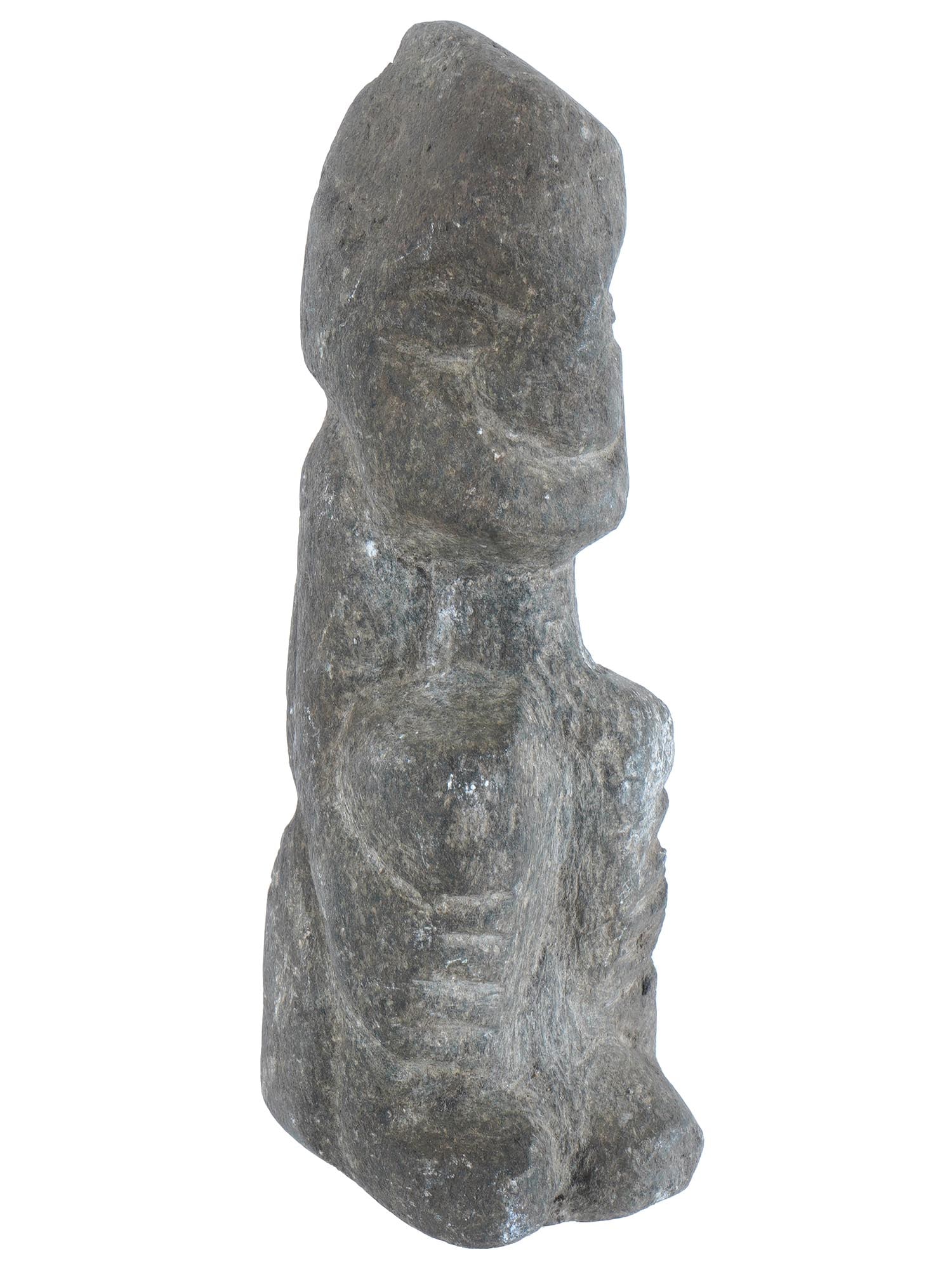 ANCIENT PRE COLUMBIAN CARVED HARD STONE IDOL (1 of 6)