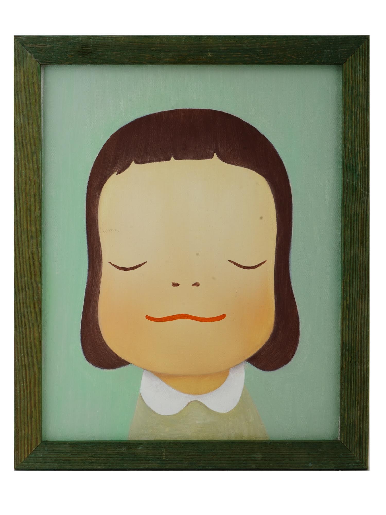 ATTR TO YOSHIMOTO NARA JAPANESE OIL PAINTING (1 of 4)