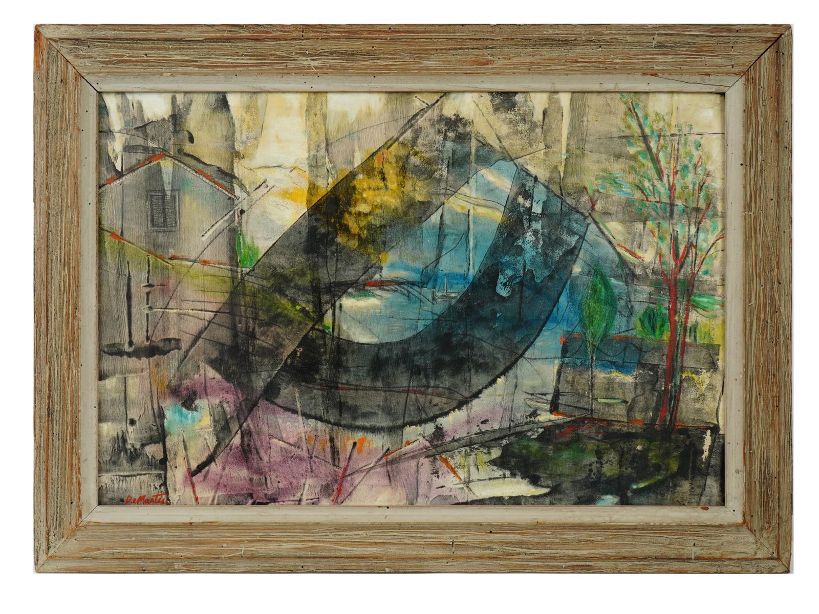 ABSTRACT AMERICAN OIL PAINTING BY JAMES DEMARTIS (1 of 5)