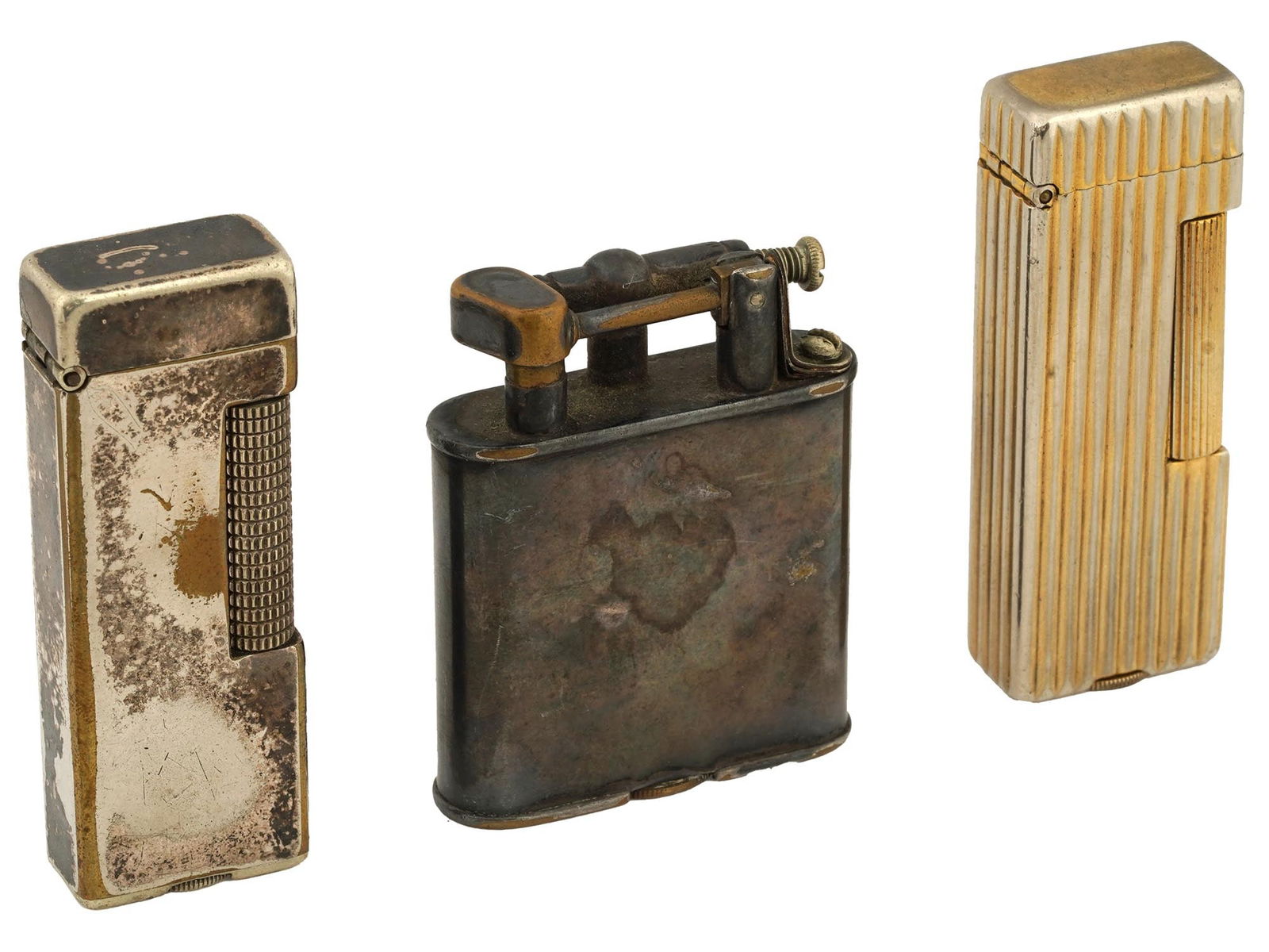 GROUP OF THREE VINTAGE DUNHILL LIGHTERS (1 of 7)