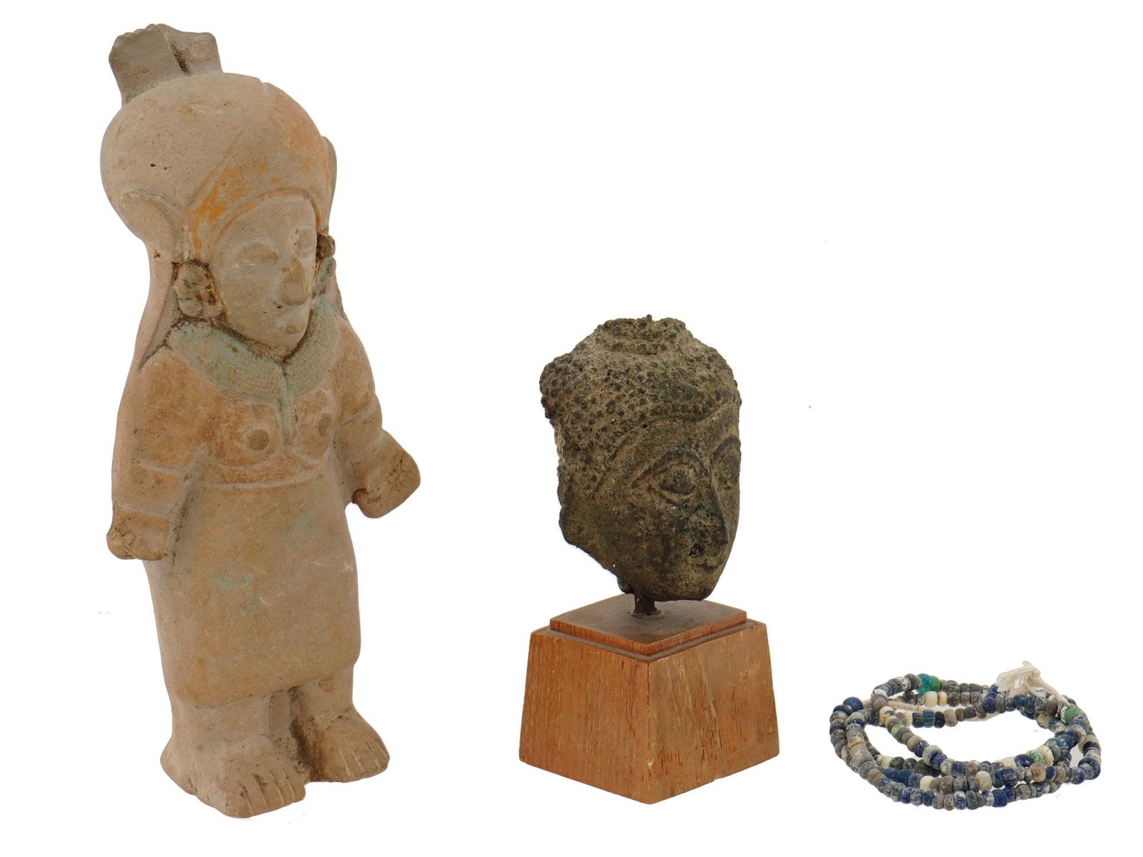 ANCIENT BUDDHA AND FEMALE SCULPTURES ROMAN NECKLACE (1 of 7)