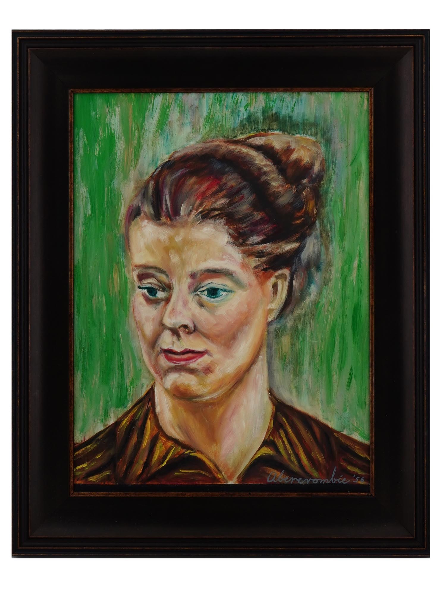 ATTR TO GERTRUDE ABERCROMBIE PORTRAIT OIL PAINTING (1 of 4)