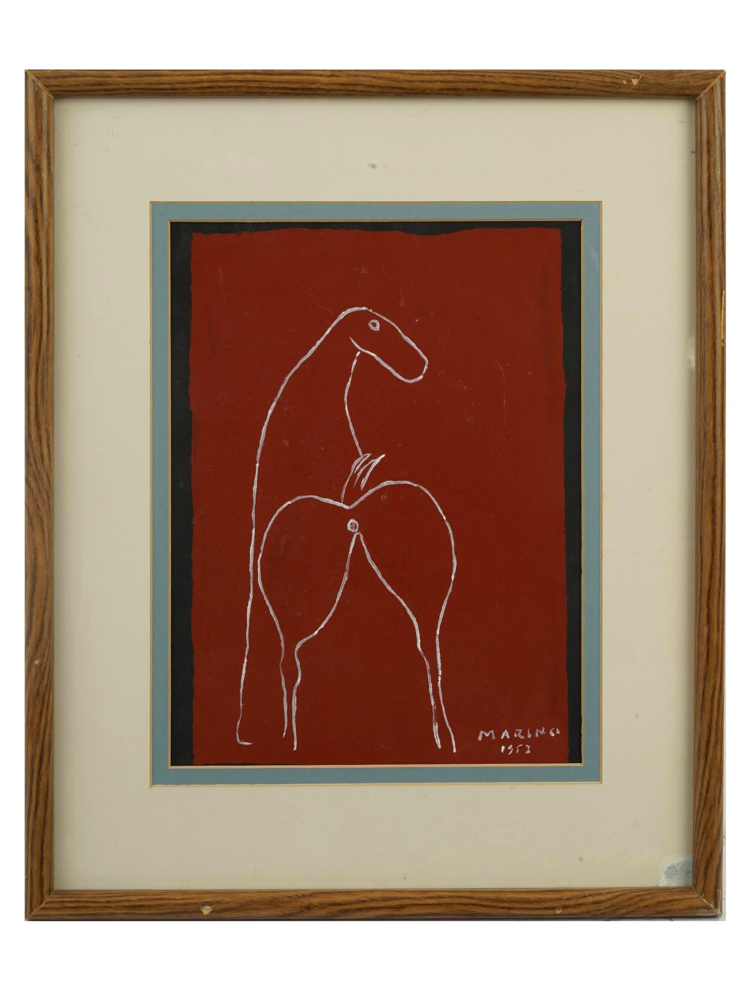 MODERN ITALIAN PAINTING ATTR TO MARINO MARINI SIGNED (1 of 6)