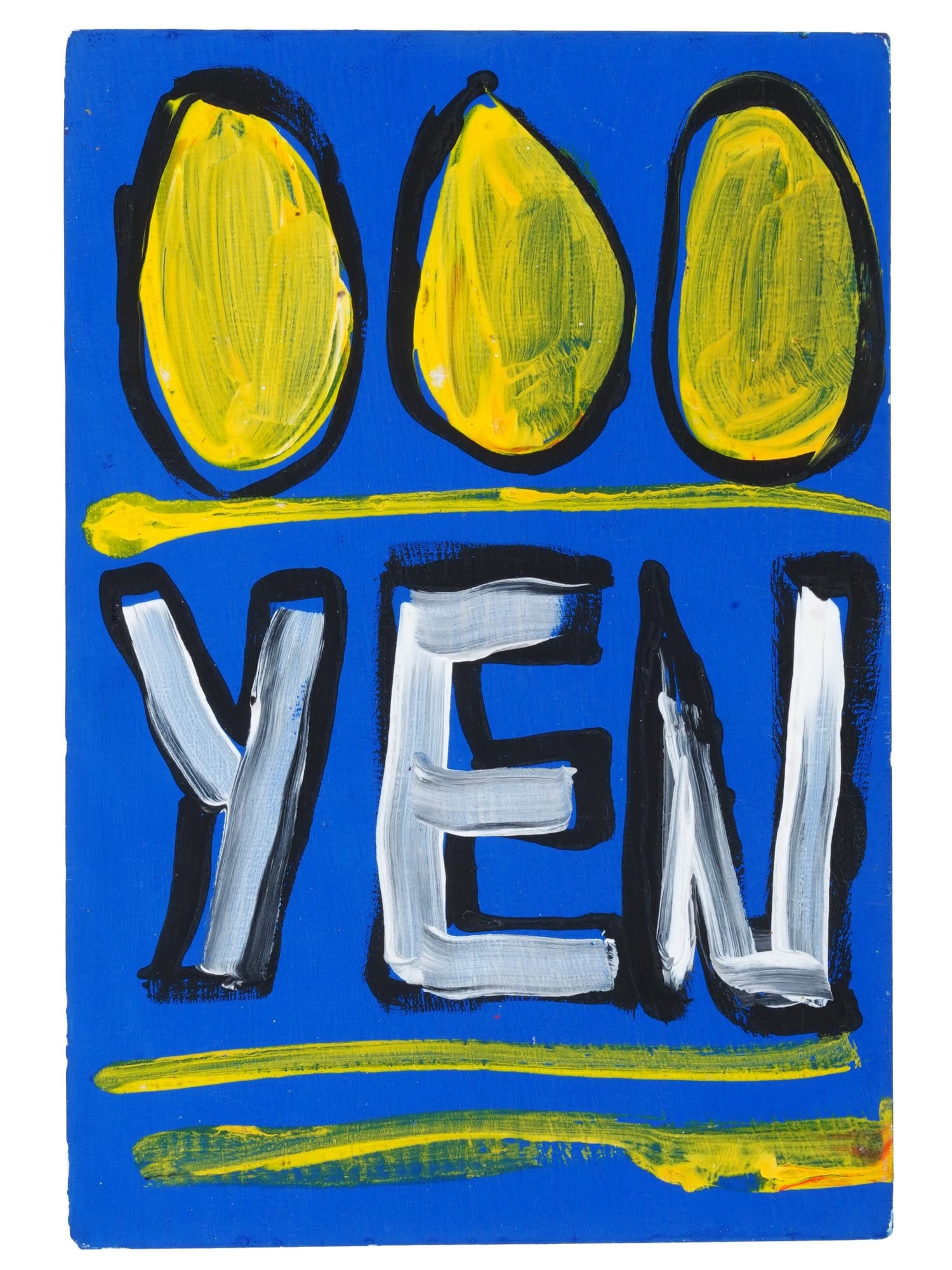 ATTR JEAN MICHEL BASQUIAT AMERICAN ACRYLIC PAINTING (1 of 2)