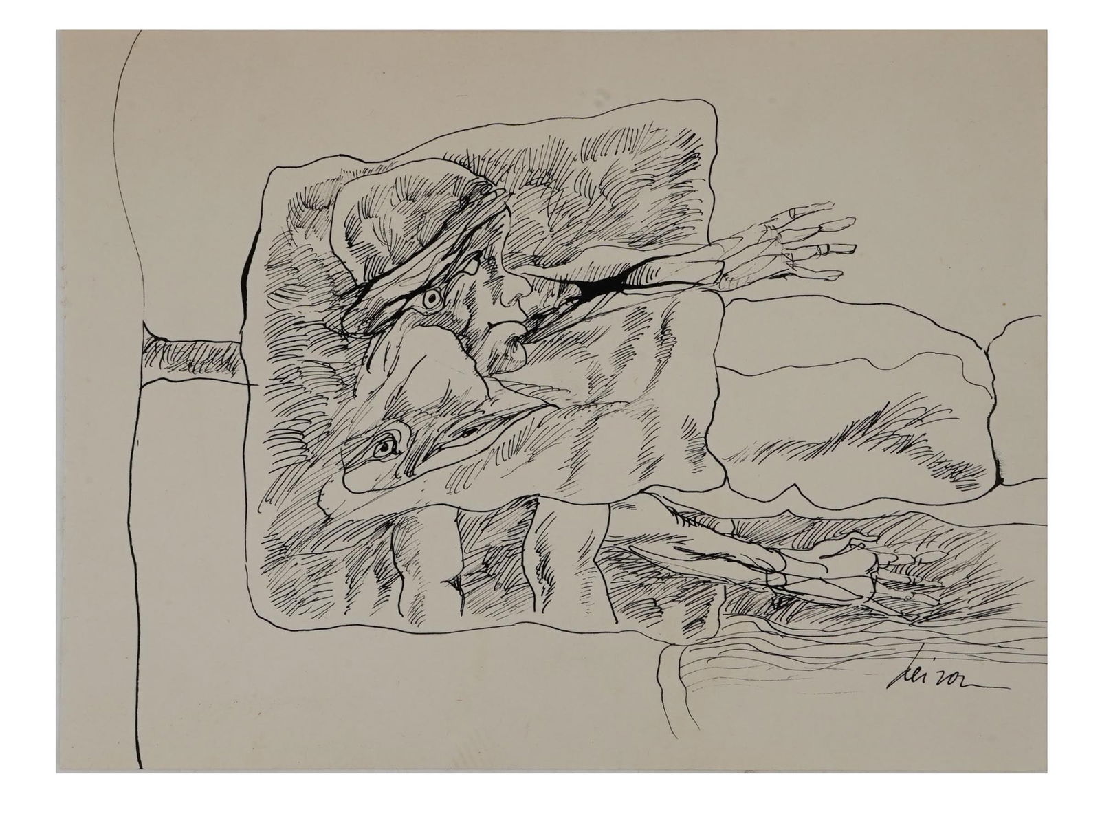 MODERN ARGENTINE INK PAINTING BY ERNESTO DEIRA (1 of 4)