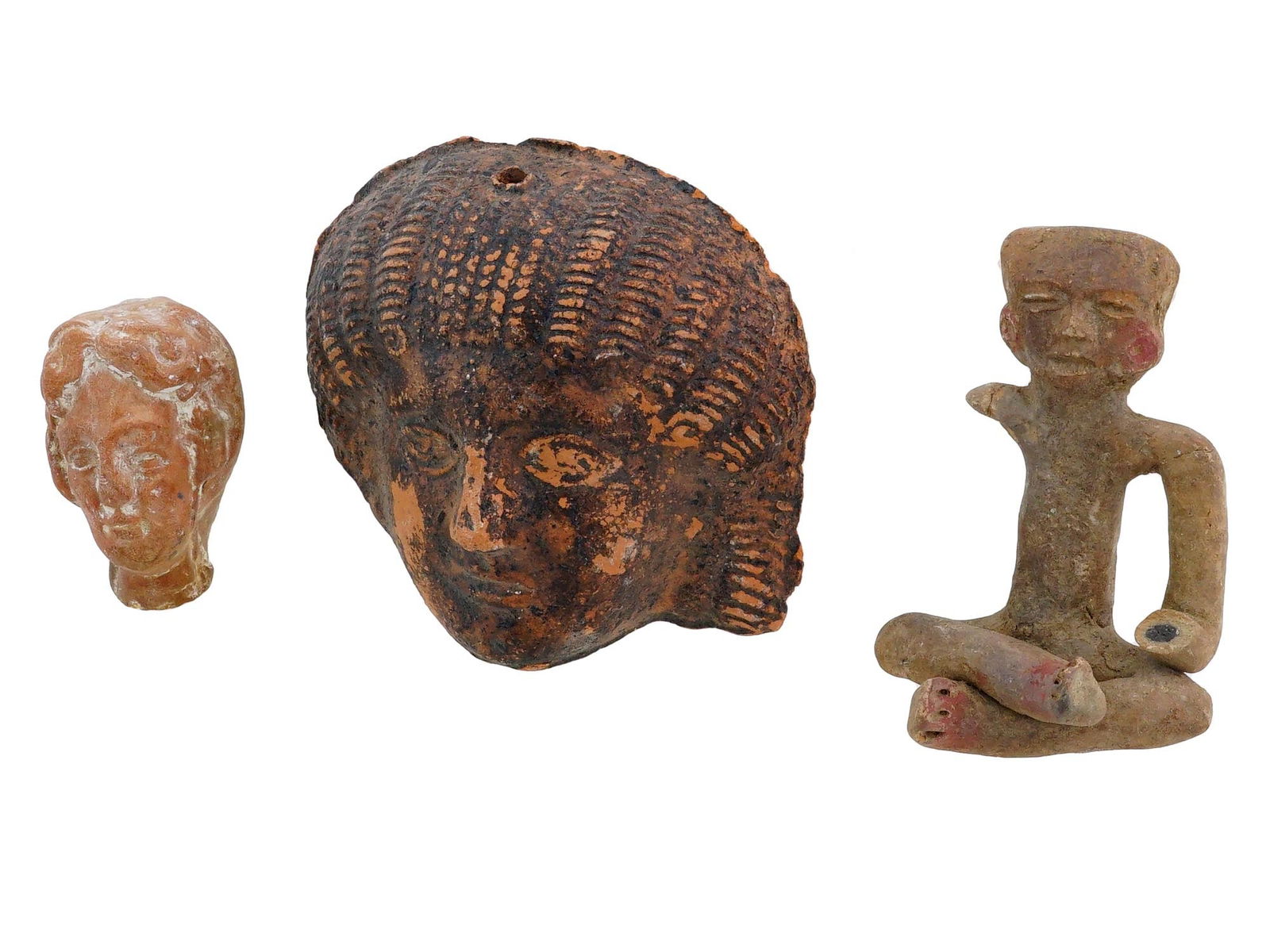 ANCIENT EGYPTIAN MASK PRE COLUMBIAN FIGURE ROMAN HEAD (1 of 7)