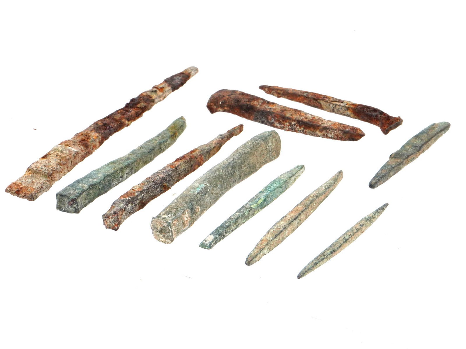 GROUP OF ANCIENT ROMAN BRONZE AND IRON CHISELS (1 of 2)