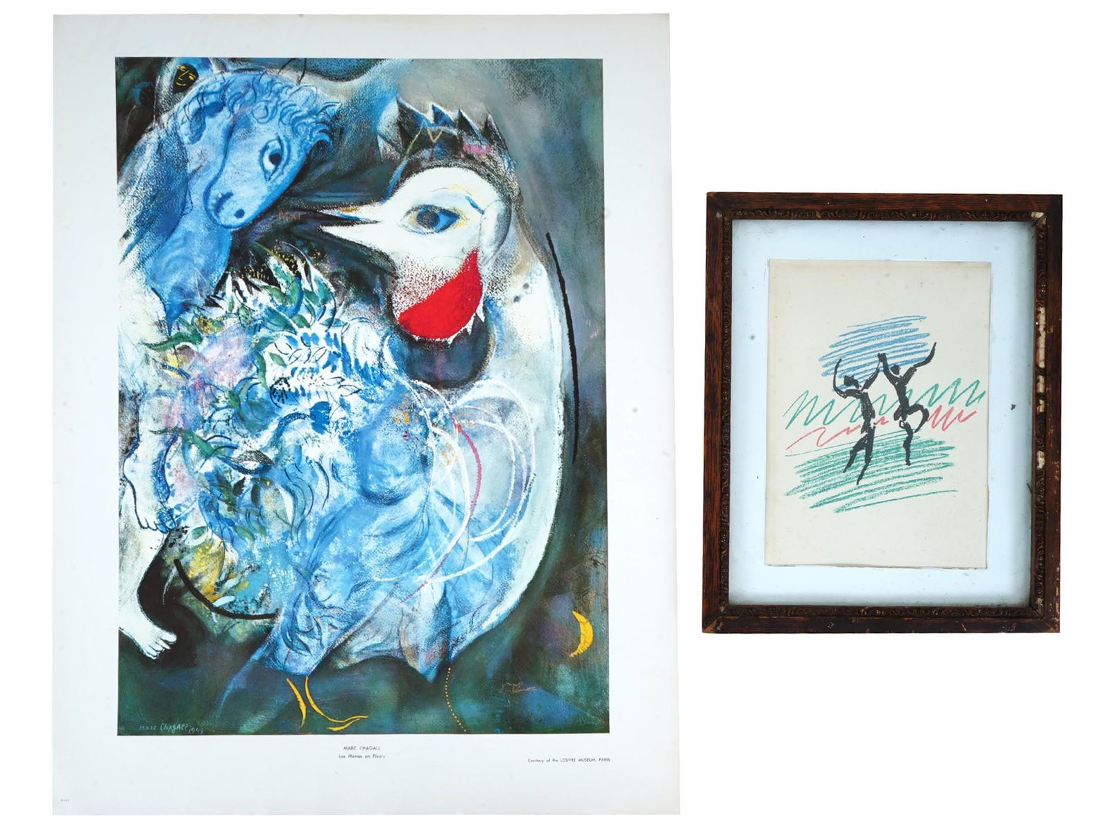 PRINT AFTER MARC CHAGALL AND PABLO PICASSO THE DANCE (1 of 6)