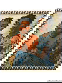 ATTR TO ALICE NEEL AMERICAN PORTRAIT OIL PAINTING (1 of 4)