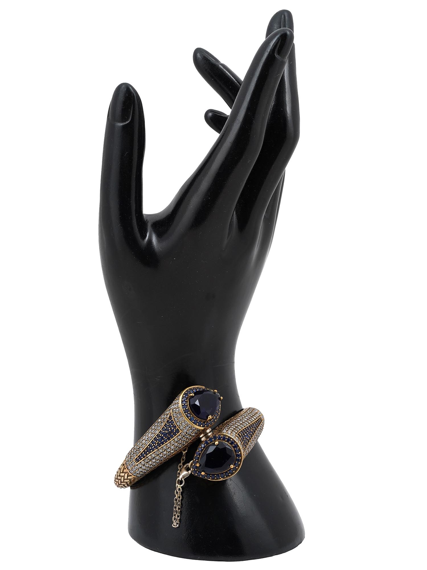 VINTAGE 925 STERLING SILVER JEWELRY CUFF BRACELET (1 of 6)