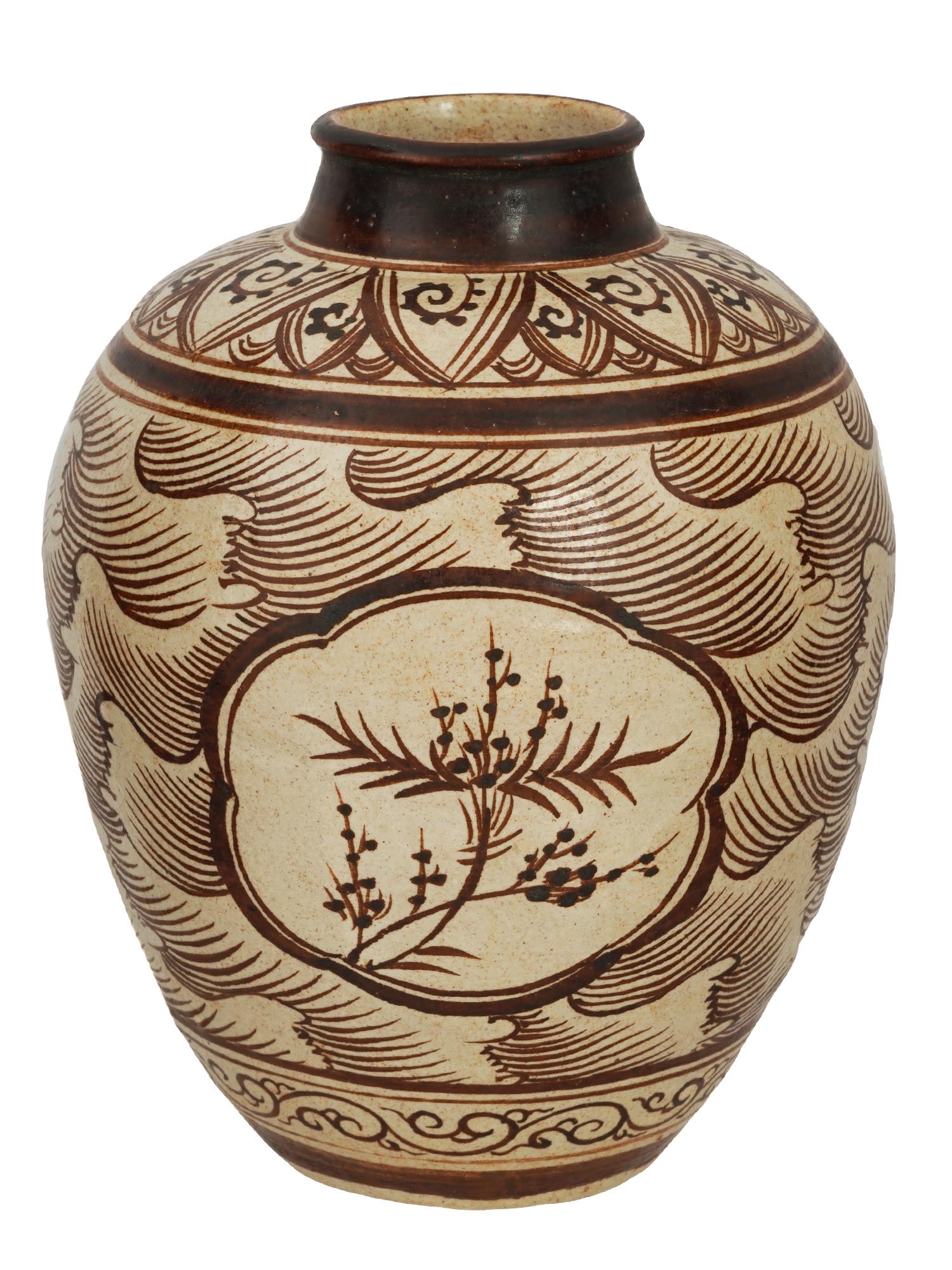CHINESE SONG DYNASTY JIZHOU WARE CERAMIC VASE (1 of 6)