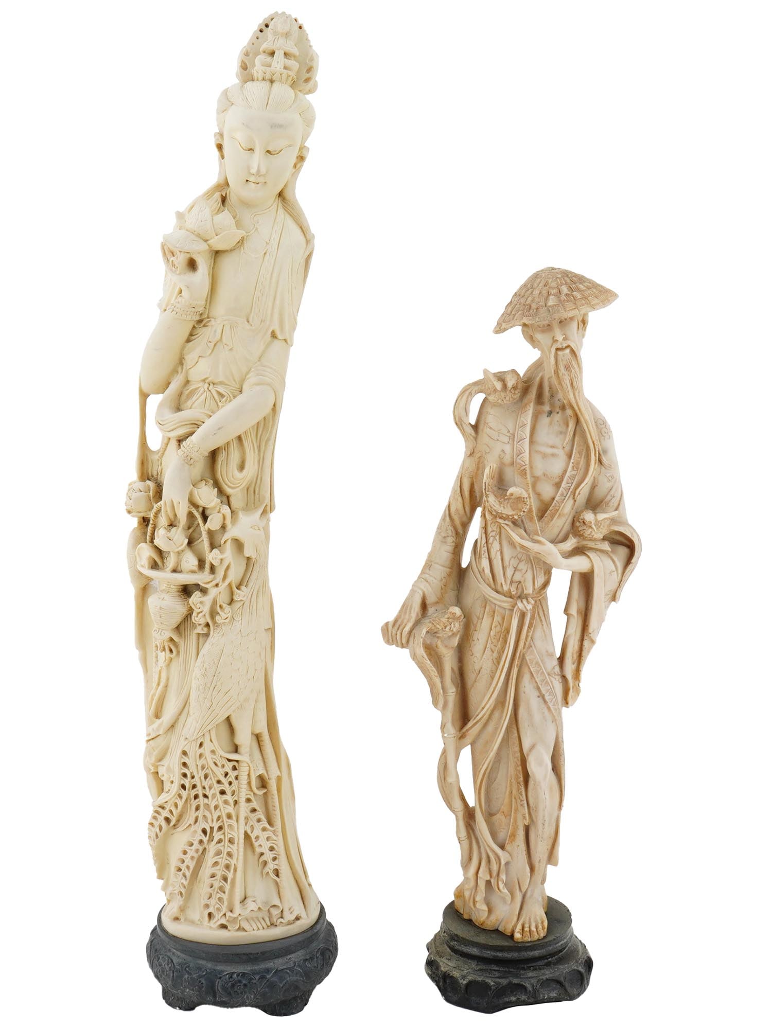 LOT OF JAPANESE COMPOSITE GODDESS ANCIENT FIGURES (1 of 8)