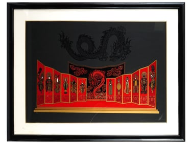LTD ART DECO FRENCH RUSSIAN SERIGRAPH BY ERTE SIGNED