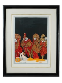 LTD ART DECO FRENCH RUSSIAN SERIGRAPH BY ERTE SIGNED