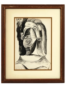 WOMAN PORTRAIT LITHOGRAPH AFTER PABLO PICASSO