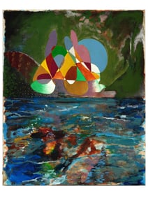 ABSTRACT AMERICAN OIL PAINTING BY GRAHAM COLLINS