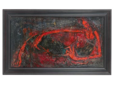 1965 MODERN CHINESE OIL PAINTING BY LEE KIAN SENG