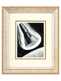 PAINTING MERCURY SIGNED BY ALEXANDER SCHOMBURG
