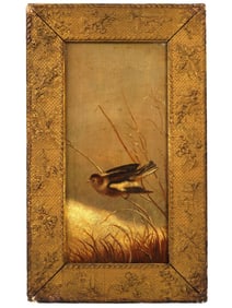 ATTR TO FIDELIA BRIDGES AMERICAN OIL PAINTING
