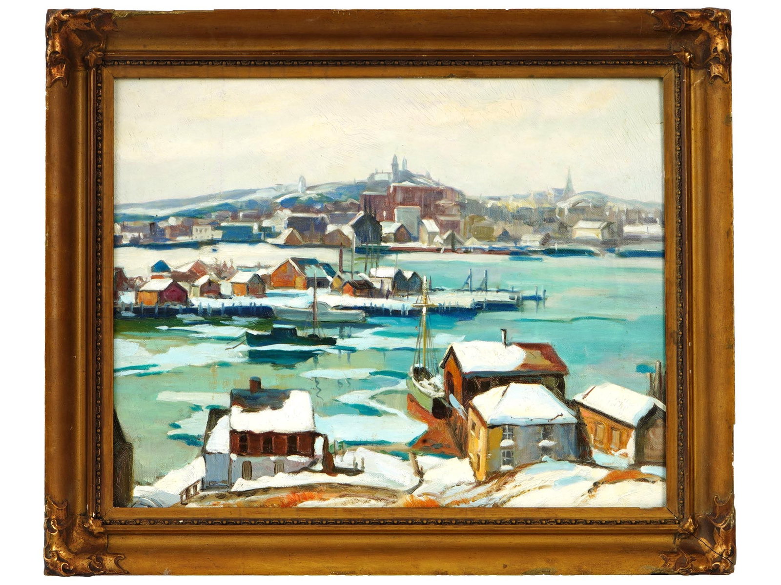 AMERICAN OIL PAINTING BY FOLLOWER OF EMILE GRUPPE (1 of 6)