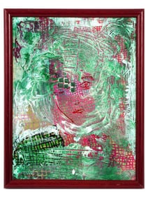 CONTEMPORARY GLITCH ART PAINTING AFTER HORIA DAMIAN