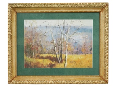AFTER XU BEIHONG CHINESE LANDSCAPE OIL PAINTING