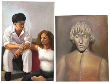 CONTEMPORARY EXPRESSIONIST OIL PORTRAIT PAINTINGS