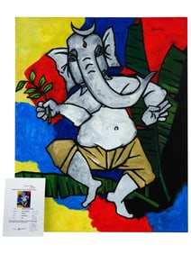 INDIAN OIL PAINTING AFTER MAQBOOL FIDA HUSAIN