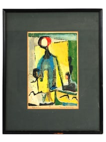 EMMA EHRENREICH AMERICAN ABSTRACT WATERCOLOR PAINTING