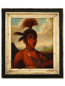 AFTER CHARLES BIRD KING AMERICAN PORTRAIT PAINTING